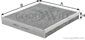 AG 154 CFC GOODWILL Фильтр, воздух во внутренном пространстве