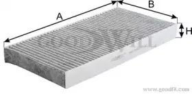 AG 155 CFC GOODWILL Фильтр, воздух во внутренном пространстве