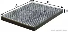 AG 166 CFC GOODWILL Фильтр, воздух во внутренном пространстве