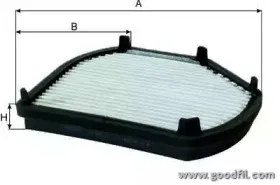 AG 185 CFC GOODWILL Фильтр, воздух во внутренном пространстве