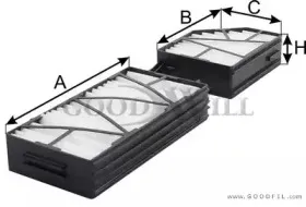 AG 186 2K CF GOODWILL Фильтр, воздух во внутренном пространстве