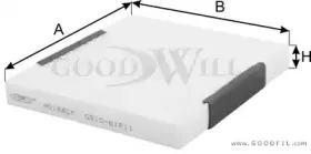 AG 188 CF GOODWILL Фильтр, воздух во внутренном пространстве