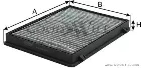 AG 196 CFC GOODWILL Фильтр, воздух во внутренном пространстве