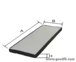 AG 254 CF GOODWILL Фильтр, воздух во внутренном пространстве