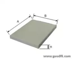 AG 256 CF GOODWILL Фильтр, воздух во внутренном пространстве