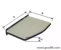 AG 257 CF GOODWILL Фильтр, воздух во внутренном пространстве