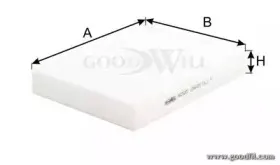 AG 262 CF GOODWILL Фильтр, воздух во внутренном пространстве