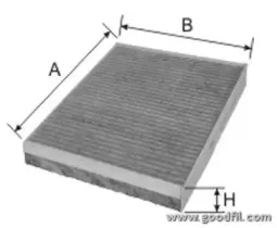 AG 278 CFC GOODWILL Фильтр, воздух во внутренном пространстве