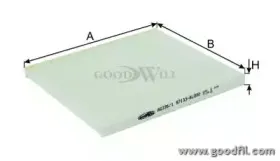 AG3351CF GOODWILL Фильтр, воздух во внутренном пространстве