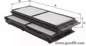 AG 356 2K CF GOODWILL Фильтр, воздух во внутренном пространстве