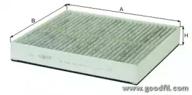 AG 418 CFC GOODWILL Фильтр, воздух во внутренном пространстве