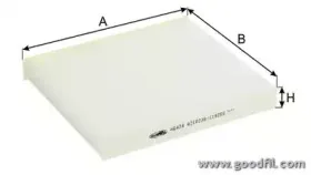 AG 424 CF GOODWILL Фильтр, воздух во внутренном пространстве