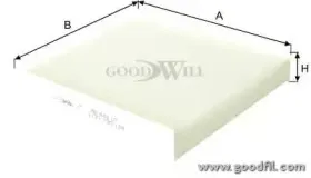AG 448 CF GOODWILL Фильтр, воздух во внутренном пространстве