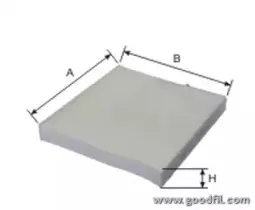 AG 514 CF GOODWILL Фильтр, воздух во внутренном пространстве