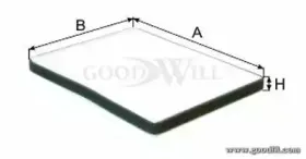 AG 542 CF GOODWILL Фильтр, воздух во внутренном пространстве