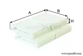 AG 552 2K CF GOODWILL Фильтр, воздух во внутренном пространстве