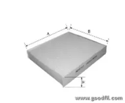 AG 553 CF GOODWILL Фильтр, воздух во внутренном пространстве