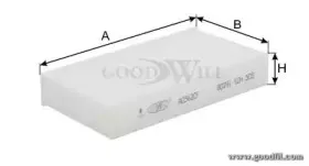 AG 562 CF GOODWILL Фильтр, воздух во внутренном пространстве