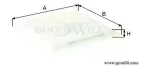 AG 567 CF GOODWILL Фильтр, воздух во внутренном пространстве