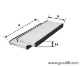 AG 568 2K CF GOODWILL Фильтр, воздух во внутренном пространстве