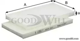 AG 574 2K CF GOODWILL Фильтр, воздух во внутренном пространстве