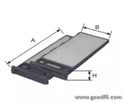 AG 578 2K CF GOODWILL Фильтр, воздух во внутренном пространстве