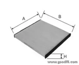 AG 581 CF GOODWILL Фильтр, воздух во внутренном пространстве