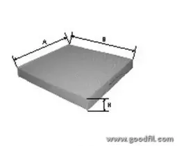 AG 583 CF GOODWILL Фильтр, воздух во внутренном пространстве