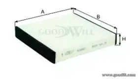 AG 588 CF GOODWILL Фильтр, воздух во внутренном пространстве