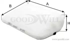 AG 929 CF GOODWILL Фильтр, воздух во внутренном пространстве