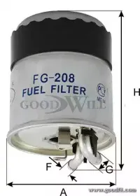 FG 208 GOODWILL Топливный фильтр