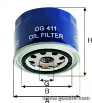 OG 411 GOODWILL Масляный фильтр