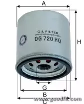 OG 720 HQ GOODWILL Масляный фильтр