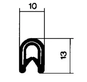 00605 METALCAUCHO Уплотнение двери