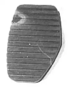 02770 METALCAUCHO Педальные накладка, педаль тормоз