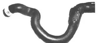 07843 METALCAUCHO Шланг радиатора