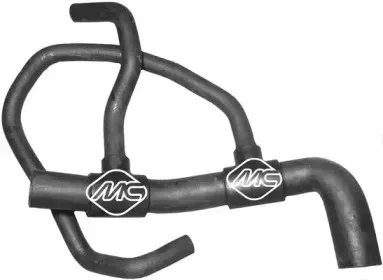 08025 METALCAUCHO Шланг радиатора