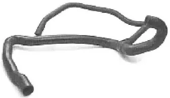 08043 METALCAUCHO Шланг радиатора