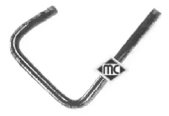 08250 METALCAUCHO Шланг радиатора