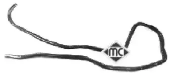 08339 METALCAUCHO Шланг радиатора