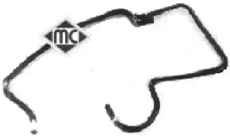 08352 METALCAUCHO Шланг радиатора