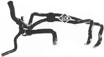 08425 METALCAUCHO Шланг радиатора