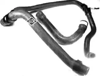 08516 METALCAUCHO Шланг радиатора