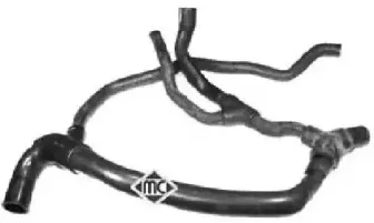 08724 METALCAUCHO Шланг радиатора