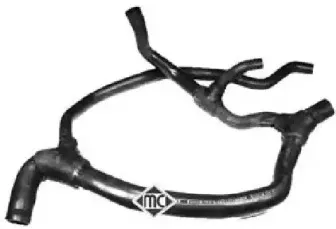 08725 METALCAUCHO Шланг радиатора