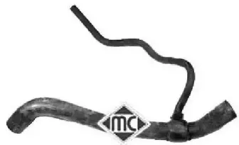 08739 METALCAUCHO Шланг радиатора