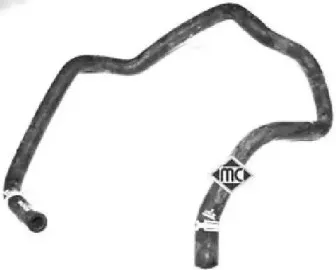 08766 METALCAUCHO Шланг радиатора