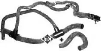 08855 METALCAUCHO Шланг радиатора