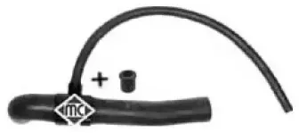 08873 METALCAUCHO Шланг радиатора