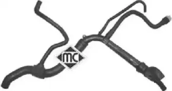 09107 METALCAUCHO Шланг радиатора